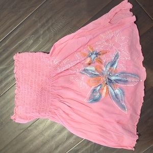 Scrunched flower top